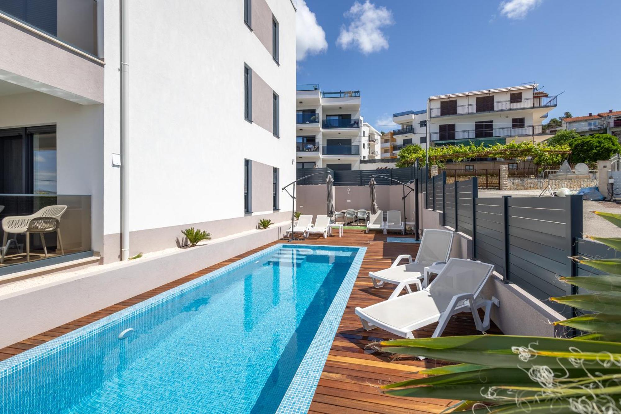 Adriatic Garden Apartments Okrug Gornji Buitenkant foto
